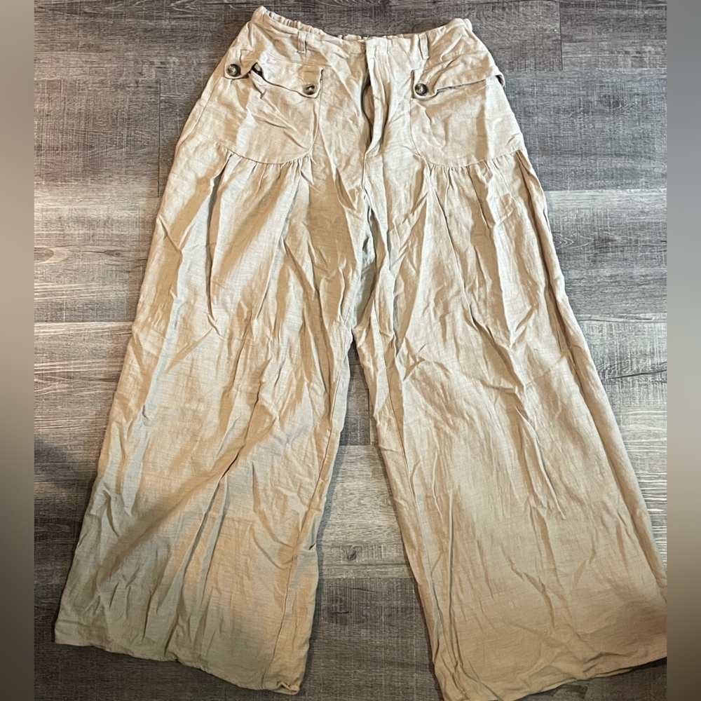 Bohme womens Beige Wide-Leg pants